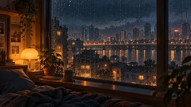 Rainy Window Night