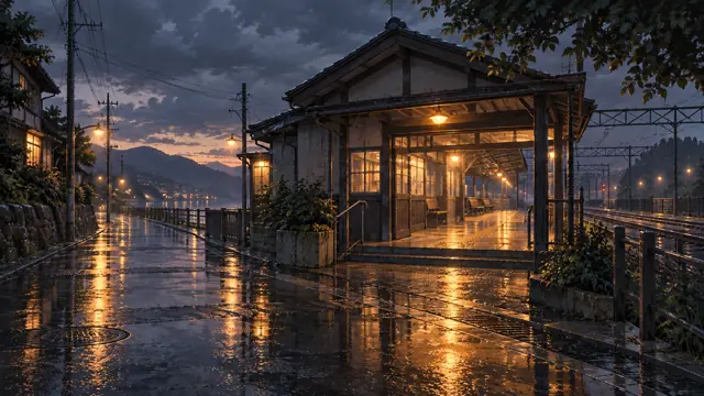 Rainy Street Station