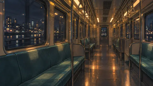 Subway Car Night