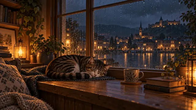 Cat On Windowsill